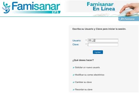 linea citas famisanar|Afiliados 